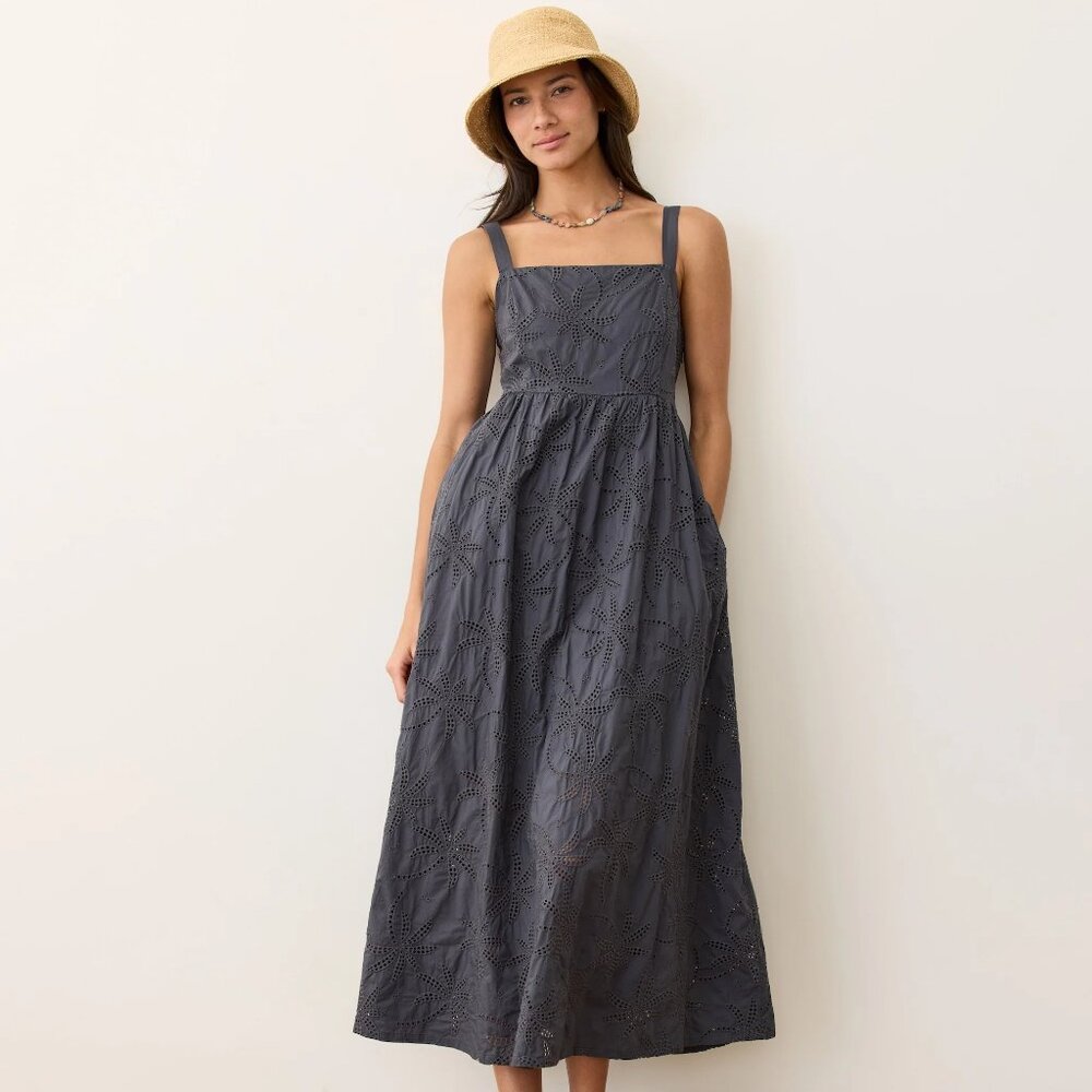Marine Layer Rosette Eyelet Dress NWT